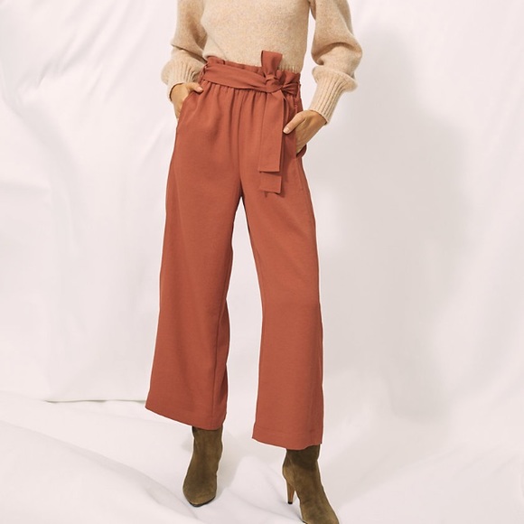 Wilfred Pants - Aritzia Wilfred Paperbag Pant in Moroccan Spice